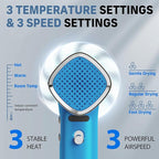 Quico Hair Blow Dryer, 1875W High-Speed BLDC 7X Faster 110000 RPM Quiet Hair Dryer with Diffuser, 2 Billion Negative Ionic Salon Dryer, Adjustable Temp & Speed, Hair Dryer for Women Home Travel Gift