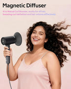Professional Ionic Hair Dryer for Women with Magnetic Diffuser, mera ProMax, Fast Drying Ions Blow Dryer for Weight Lover, One Button Cooling Mode, cUL Certificate, High Speed Quiet Hair Blower