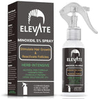 ELEVATE 5% Minoxidil Hair Growth Spray - Alcohol Free Non Oily Formula Extra Strength Professional Treatment for Hair Loss/Regrowth - Stimulate Hair Follicles for Men & Women - 1 Month Supply