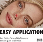 Fazit Makeup Patches - Red Nose Speckles - Glow Up Make-Up Patches - Cute Glitter Makeup Accessories for Women - Cosmetic Glitter for Face