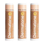 Dermatone Coconut Lip Balm Stocking Stuffer | Moisturizing & Medicated, Aloe & Vitamin E | Chapped and Cracked Lips | SPF 30 | Coconut, 3-Pack 0.15oz sticks
