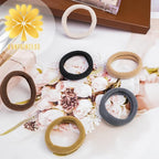 Nylon Hair Ties - No Damage,Strong Soft Cotton Hair Bands Accessories for Thick Hair 100PCS Ponytail Holders for Women Girls