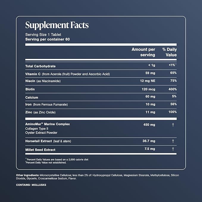 Viviscal Hair Growth Supplements For Women For Thicker, Fuller Hair, Nourishes Thinning & Loss, With Proprietary Collagen Complex, 60 Tablets, 1 Month Supply