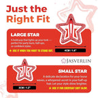 36 Pcs Red Star Hair Clips Accessories for Women Girls, Y2k Kawaii Thin Thick Cute Colorful Metal Snap Barrettes for Rave Glitter Hairclips Mixed Sizes