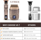 Ufree Foil Shavers Electric Razor for Men, Beard Trimmer Grooming Shaving Kit, Hair Trimmer, Cordless Head Shavers for Bald Men Barber Clippers, Birthday Gifts for Him