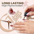 modelones Nail Polish Set 12 Colors Nude Brown Fall Nail Polish Set Champagne Gold Glitter Nail Polish Neutral Nude Pink Shimmer Fall Winter Brown Nail Gifts for Women Girl DIY Salon Home Manicure