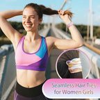 Bessrung 50 Pack Seamless Polka Hair Ties, No Damage Elastics Hair Ties for Women Girls, Soft Stretchy Ponytail Holders for Thin Thick Hair, Snag-Free Hair Bands Christmas Gift(Multicolored)