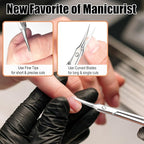 LePinko Cuticle Scissors, Extra Fine Tip, for Manicure and Pedicure, Gifts for Men Women