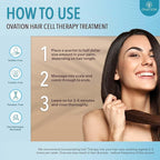 Ovation Hair Cell Therapy Hair Growth & Scalp Treatment for Men & Women - For All Hair Types, Helps Reduce Breakage & Split Ends - No Minoxidil, Sulfates, or Parabens - With Biotin, Vitamin B5, Aloe