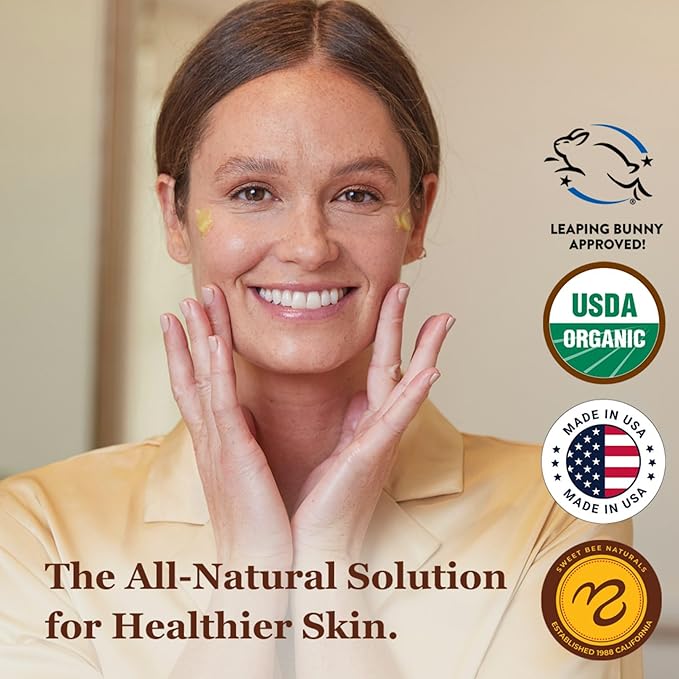 Sweet Bee Naturals All-in-One Skin Balm Sachets - 4ml Each, Certified Organic, Deep Moisture & Hydration for On-the-Go Skincare, Ideal for Busy Lifestyles, Travel-Friendly - 15 Pack