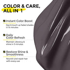 Semi Permanent Hair Color - 6 oz Color Depositing Conditioner with Shea Butter & Almond Oil- Color Conditioner Depositing Hair Mask - Vegan, Paraben, Ammonia & Sulfate Free-Silver