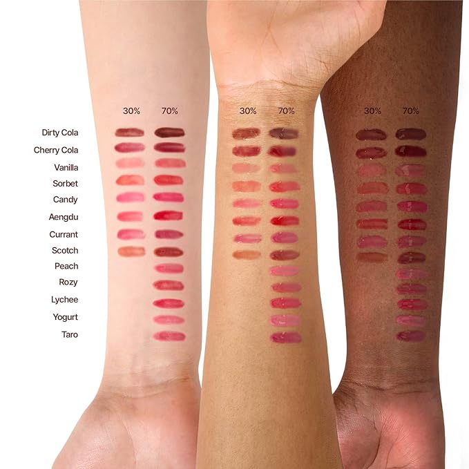 fwee 3D Voluming Gloss 30% (Sheer) | Vanilla 30% l High Shine, Non-Sticky Lip Gloss for Makeup | Long-Lasting, Moisturizing Gel Formula | 30%, 70% Pigment Options | Stocking Stuffers | 5.3g