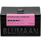 BLUMAAN Hydrating Pomade - Low Shine, High Hold - Water Based, Easy To Wash - Ideal for Quiffs, Pompadours, Ducktails & Slick Back Looks - 2.5 oz