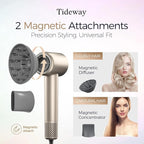 Tideway Hair Dryer, Blow Dryer with Diffuser High-Speed Plasma Ionic Low Noise for Fast Drying, Travel Hair Dryer for Women and Man, Curly/Wavy & Long/Thick Color-Treated Hair H11