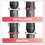 6 in 1 Blow Dryer Brush Set, Powerful Hair Dryer Brush with Auto-Winding Curl L/R, Fast Drying, Smooth Blowouts, Root-Lift Volume, No Heat Damage Frizz-Free Thermal Brush, Hot Air Styler for Travel