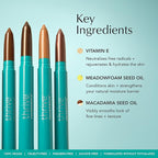 Thrive Causemetics Brilliant Eye Brightener Eyeshadow Stick Bundle for Green Eyes, 3 Shades, Waterproof & Crease Proof Cream to Powder Long Lasting Formula, 3 Shadow Sticks & Confetti Makeup Bag