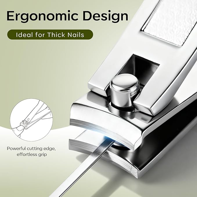 FAMILIFE Manicure Set, Professional Manicure Kit Nail Clippers Set 11 in 1 Stainless Steel Nail Pedicure Tools Kit Grooming Tool with Portable Green Leather Travel Case Luxury Gifts for Women and Men