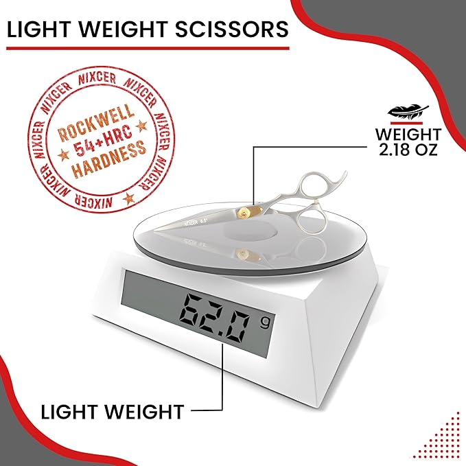 Hair Cutting Scissors -Sharp Razor Edge Blade Hair Shears Series - 6.5" With Fine Adjustment – Stainless Steel Hair Scissors Professional For Men, Women & Babies (Sand)