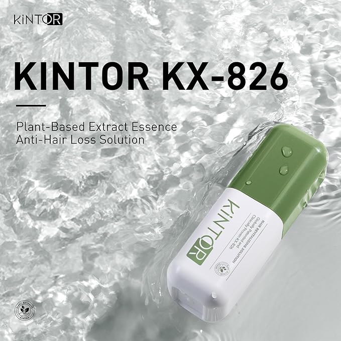 Kintor 0.5% KX-826 Hair Density Serums, DHT Blocker, Hair Repair, Thicker, Strengthening, Fuller-looking Healthier Hair, Reducing Hair Loss, for Men and Women, for All the Day, 60ml