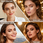 Nude Mini Eyeshadow Palette, 6 Colors Smoky Matte Taupe & Brown Neutral Eye Shadows, Highly Pigmented, Long-Lasting, Waterproof, Travel Size Makeup Palette with Mirror