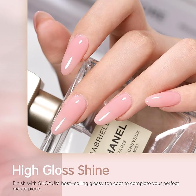 Jelly Gel Nail Polish Set 6 Colors Neutral Sheer Milky White Nude Pink Gel Polish Kit Translucent Soak off Uv Nail Gel Diy Manicure 2024 New Nail Trend Nail Polish Gifts for Mom