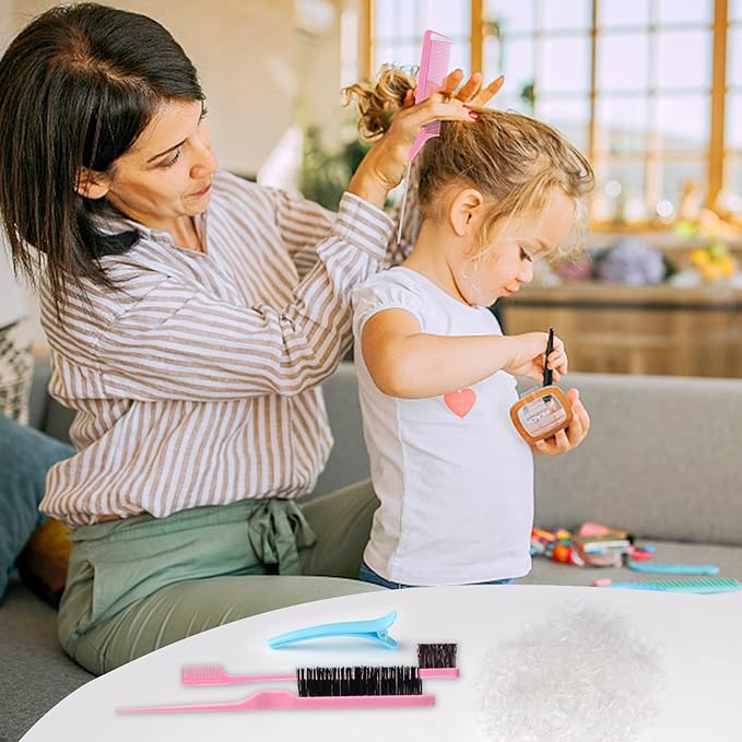 1000Pcs Elastic Clear Hair Bands, Rubber Band Cutter, Topsy Tail Styling Tools, Girls' Christmas Accessories Gift Set