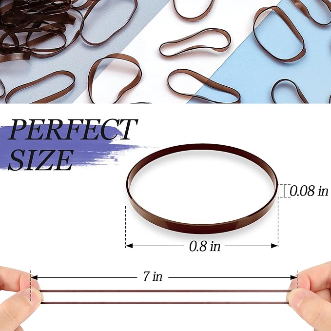 1000pcs Brown Mini Rubber Bands, Soft Small Hair Ties for Kids Toddlers Girls, Elastic Ponytail Accessories, No Damage Baby Hair Styling (Brown)