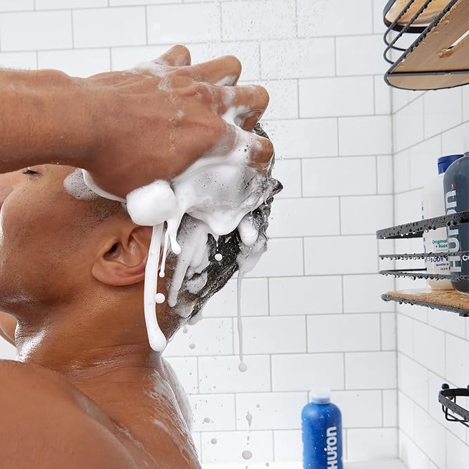 Huron Clean Citrus Woods Men's Shampoo – Strengthening, Hydrating & Nourishing – Sulfate-Free, Vegan & Cruelty-Free – 12 oz – Invigorating Citrus & Mint Scent