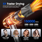 Hair Dryer, Professional Ionic Hair Dryer for Fast Drying, High Speed Hair Blow Dryer with Diffuser for Home Salon Travel, Constant Temperature Hair Care Without Hair Damage