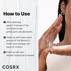 COSRX Snail 96% Mucin Power Essence 2ea & Retinol 0.1% Cream Mini Sample 1ea, Glass Skin Starter Set, Amazon Exclusive, Daily Hydrating & Firming Korean Skin Care Kit, Gift Set, Stocking Stuffers