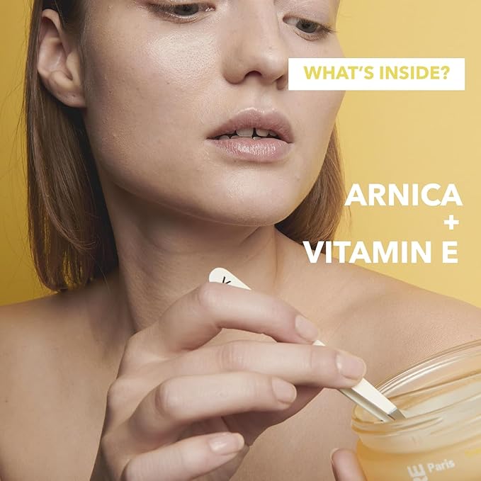 RARE Paris - Trésor Solaire - Soothing Under Eye Patches - Soothing & Strengthening - With Vitamin E & Arnica - Brightening, Firming & Revitalizing - Multi-Active Serum Formula - 30 Pairs