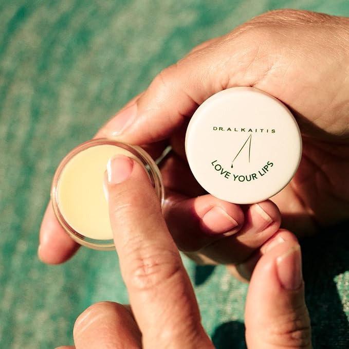 Dr. Alkaitis 'Love Your Lips' Organic Lip Treatment - Healing Balm with Natural Antioxidants & Beeswax - Nourishing, Protective Lip Care (7.5g/0.25oz)