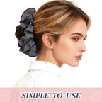 2Pcs Big Hair Scrunchies for Women, Fashion No Crease Hair Ties for Thin Thick Hair,Soft Hair Bands No Damage for Girls, Ideal Gifts for Women (Set 11)