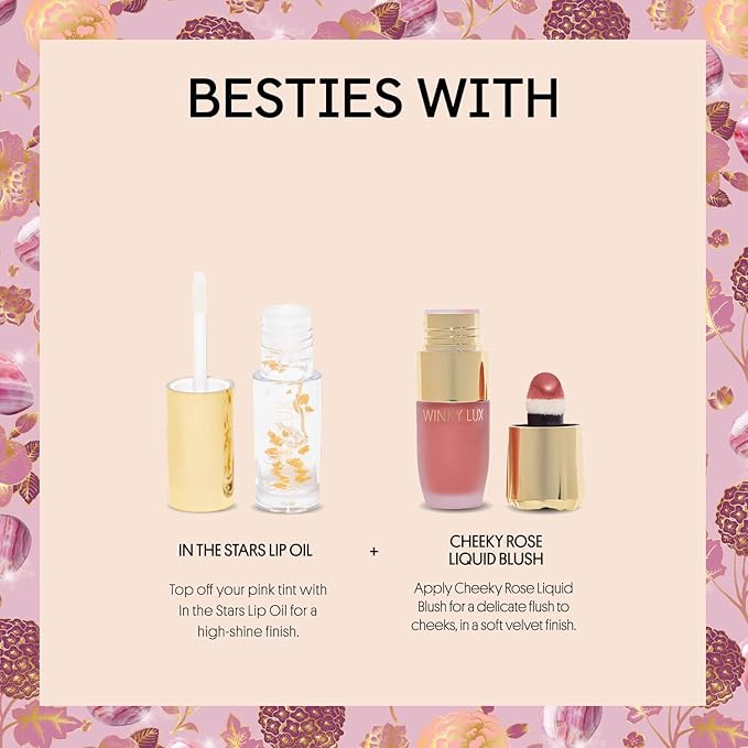 Winky Lux Pink Opal Glimmer Balm – Nourishing pH Lip Balm with Color Changing Pink Tint with Shimmer, Hydrating Ceramides Soften Lips, Raspberry Vanilla Scent