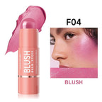 Cool Story 3-in-1 Makeup Set, Highlighter, Blush and Contour Balm Stick, Cream Formula for Face Contouring, Professional Cosmetic Kit (Blush-F04)