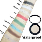 MEICOLY Off White Single Eyeshadow with Mirror,Beige Matte Eye Shadow for Halloween Makeup,Pressed Powder Eyeshadow,Matte Shade Eyelid Color Eye Makeup,High Pigment,Long Wear,Waterproof