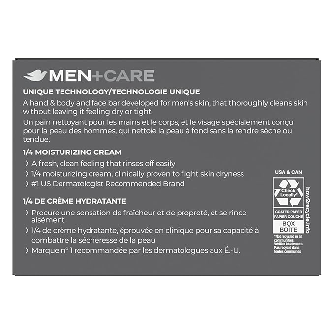 DOVE MEN + CARE Bar 3 in 1 Cleanser for Body, Face, and Shaving Blue Eucalyptus 8 Bars For Fresh, Healthy-Feeling Skin Body and Facial Cleanser More Moisturizing Than Bar Soap 3.75 oz