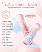 RUNBEN Baby Hydration Lip Oil, 48H Lasting Moisturizing, Clean & Non-toxic, Kids Chapped Lips Care, Fragrance Free（Clear)