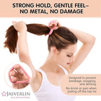 2.4 Inch Pink Hair Ties for Girls Thick Hair, Large Soft Hairties Seamless Cotton Bands for Women, No Damage Crease-free Nylon Elastic Scrunchies Curly Accessories 30 Pcs