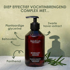 Jean & Len Shampoo Rosemary & Ginger, for dry and brittle hair, with moisturizing complex, spicy-fresh scent of rosemary & ginger, without parabens and silicones, 10.14 Fl. Oz.
