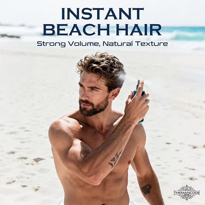 Sea Salt Spray for Men, Light Hold Thickness, Texturizing Hairspray, Valentines Day Gifts for Him, Stocking Stuffers for Man, Surf Spray Adds Instant Volume, Travel Essentials, Christmas Gift, 8.8 Oz