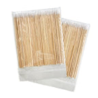 200PCS Pointed Cotton Swabs - 4 inch Microblading Precision Tip Cotton Swabs with Wooden Sticks - for Makeup, Tattoo Permanent Supplies