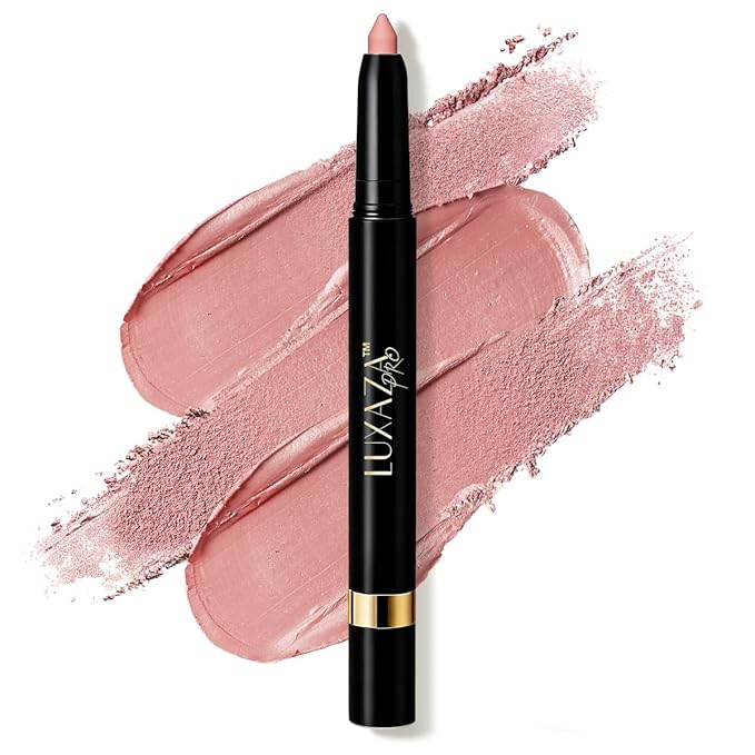 Pink Eyeshadow Stick Makeup Set 1PCS, Neutral Shimmer And Matte Cream Eye Shadow Palette, Metallic Bronze Smoky Eyeliner Brightener Crayon Pencil Kit, Ideal Gift for Women -Warm-Flush