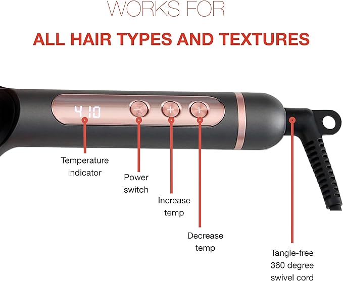 SWIE Straightening Brush Styler. Quicker, Easier and More Convenient Straightener for Smooth, Shiny and Frizz-Free Hair. Versatility in Styling - Straight, Soft Curl or Waves. for All Hair Types