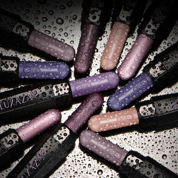 Purple Eyeshadow Stick 6PCS Set, Metallic Shimmer Matte Cream Eye Shadow Palette Brightener Pencil Crayon, Halloween Makeup - BLUEBERRY