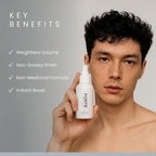 Hair Thickening Spray by Forte Series | Men's Hair Volume Spray | Hair Volumizer with Biotin Peptide Complex | Pre-Styler Hair Thickener, Volumizer, and Spray Texture Pump, (4 oz)