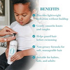 Original Sprout Leave-In Conditioner, Lightweight Moisturizing Conditioner for Dry & Damaged Hair, Detangles, Tames Frizz & Adds Shine, Vegan, Sulfate Free, Safe for Kids & Adults, 12 fl oz, 2 Pack