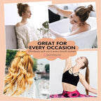 Sandy Blonde Hair Ties for Thick Hair, 2.4 Inch Large Seamless Cotton Ponytail Holders Soft Cloth Stretchy Strong Elastic Bands No Damage Crease 30 Pcs