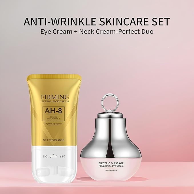 Neck & Eye Cream Firming Skin Care, Anti-Aging Eye Moisturizer, Smooth of Fine Lines, Skin Moisturizer, Visibly Reduces Neck Wrinkles and Eye Sagging Deep Moisturizing Skincare