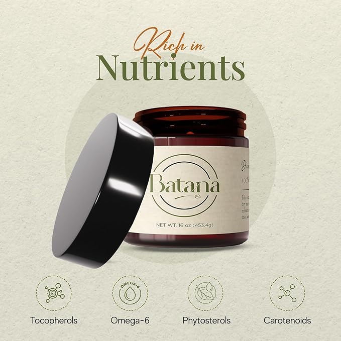 Real Batana Oil for Hair Growth - 100% Pure & Natural, 16 FL OZ